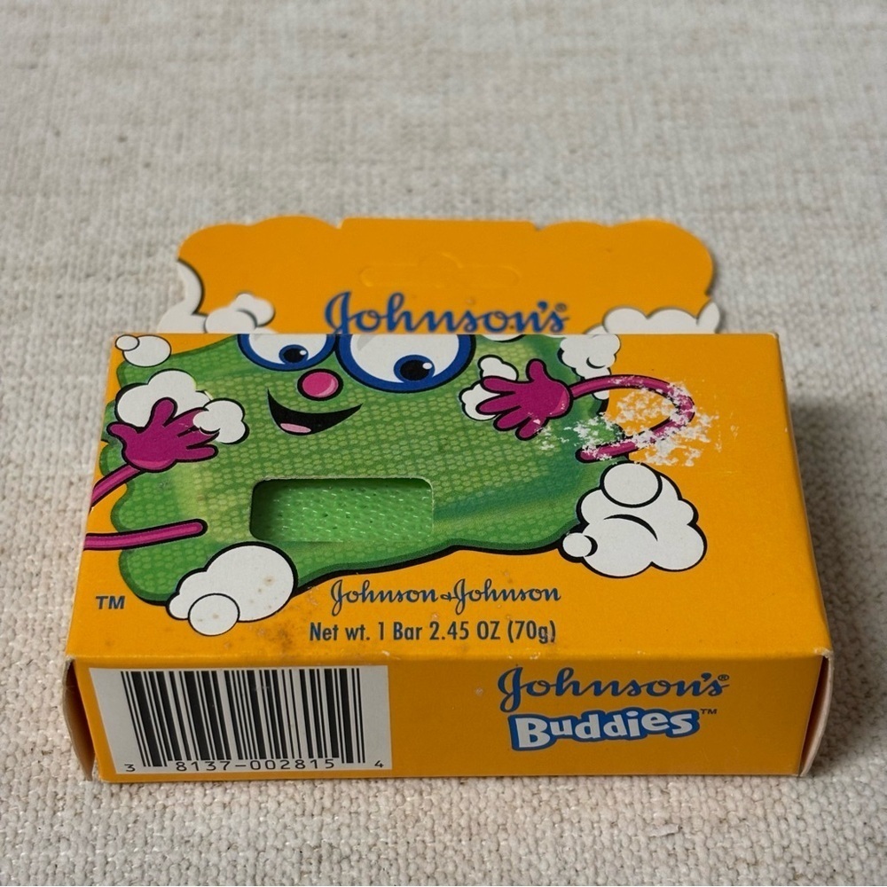 NEW Johnson's Buddies Easy-Grip Sudzing Bar Kids Soap 2.45 oz. Rare Hard to Find - Picture 2 of 3